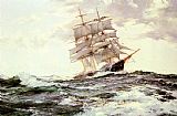 Montague Dawson Canvas Paintings - The New Englander -- The Forest Queen of Boston
